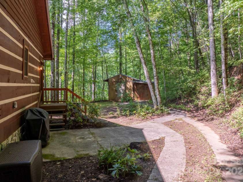 55 Bearwallow Road, Leicester, NC 28748.  MLS# CAR4278949, YatesRealty ID 24812. Rear Exterior