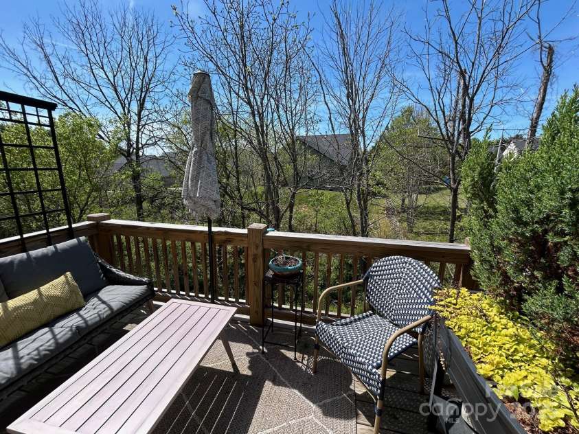 24 Wheeler Road, Weaverville, NC 28787.  MLS# CAR4252449, YatesRealty ID 24830. Back Deck