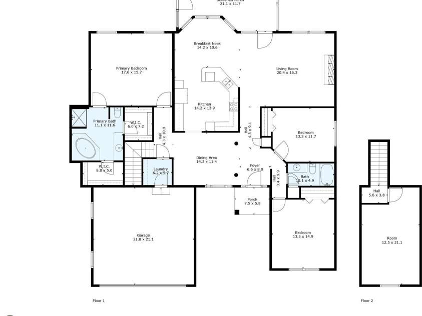 2872 Wheat Field Court, Lincolnton, NC 28092.  MLS# CAR4271500, YatesRealty ID 24831. FLOOR PLAN WITH ROOM MEASUREMENTS