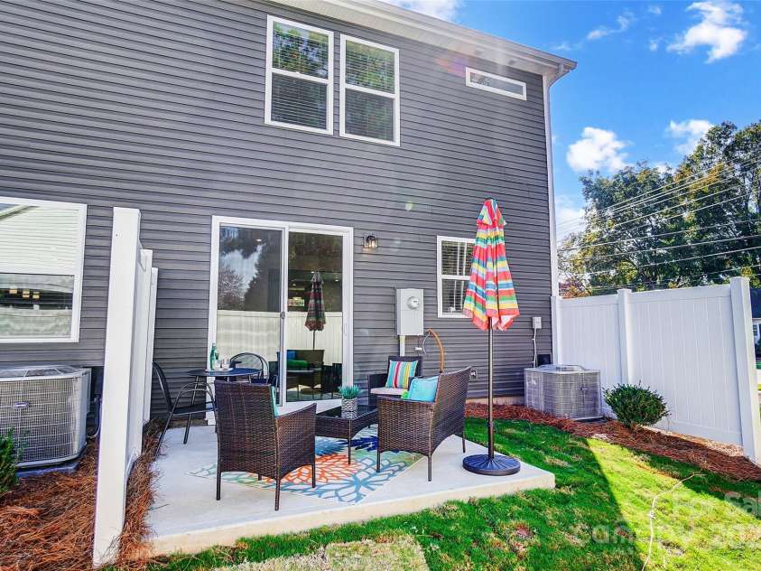 2465 Hedgecliff Road, Kannapolis, NC 28025.  MLS# CAR4270014, YatesRealty ID 24864. Back Patio with Privacy Fencing on the Sides-Photo Similar to Subject Property