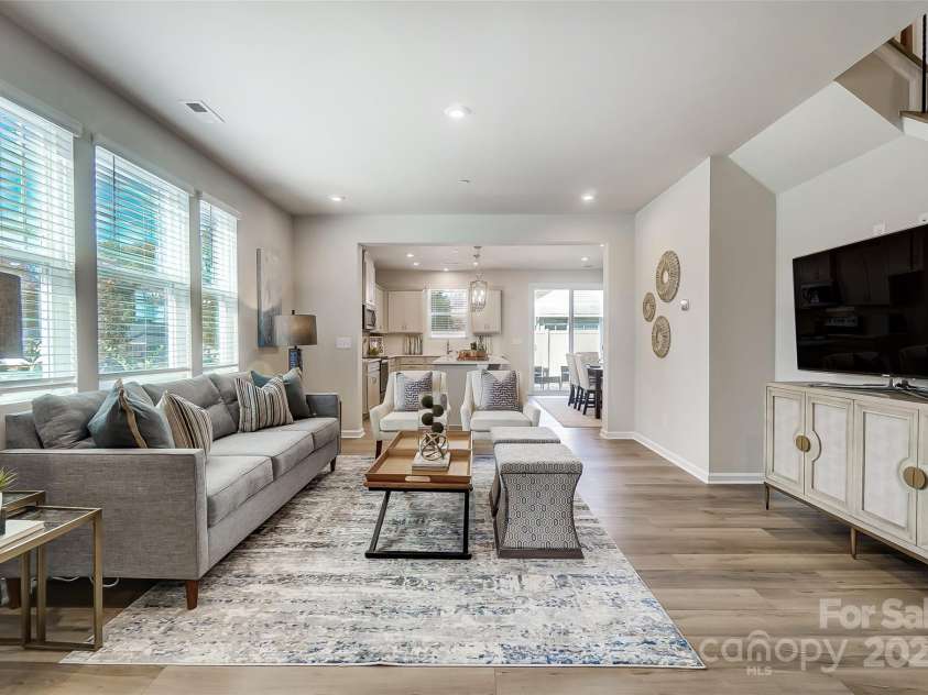 2465 Hedgecliff Road, Kannapolis, NC 28025.  MLS# CAR4270014, YatesRealty ID 24864. Living Room View from Entrance-Photo Similar to Subject Property