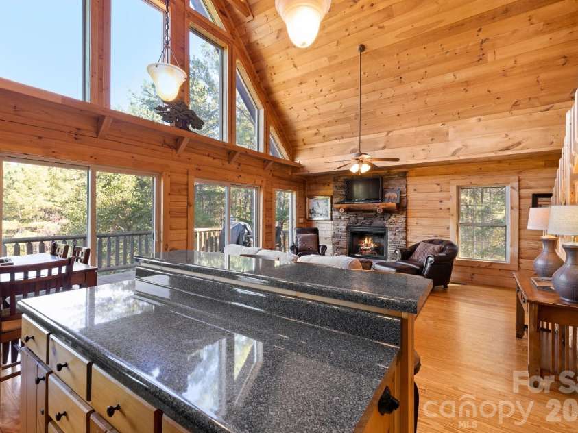 105 Palisade Drive, Mill Spring, NC 28756.  MLS# CAR4384255, YatesRealty ID 24866. Inviting open kitchen and floor plan