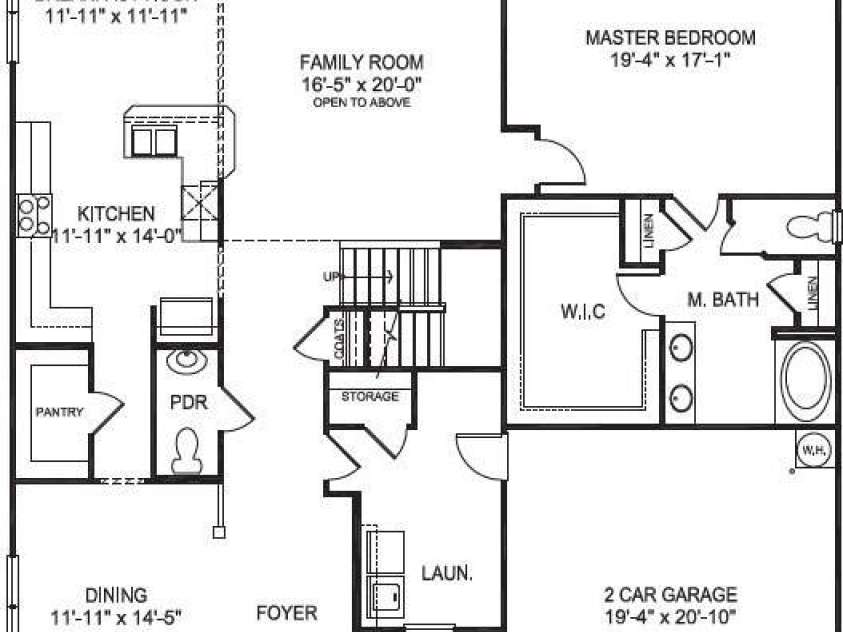 5115 Colchester Court, Catawba, NC 28609.  MLS# CAR4366234, YatesRealty ID 24868. Floor Plan 1st floor