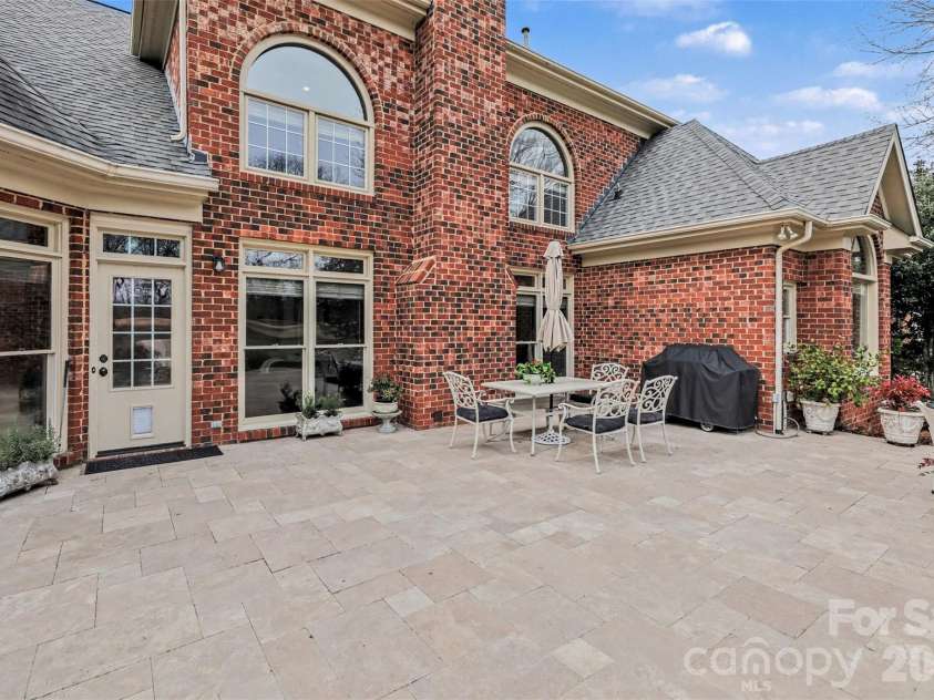 6919 Seton House Lane, Charlotte, NC 28277.  MLS# CAR4350375, YatesRealty ID 2487. Back patio 