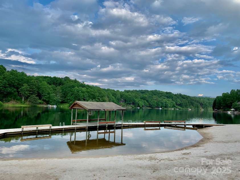 92 Nodatsi Court, Brevard, NC 28712.  MLS# CAR4268723, YatesRealty ID 24873. Shallow beach area for kids at Lake Atahahi