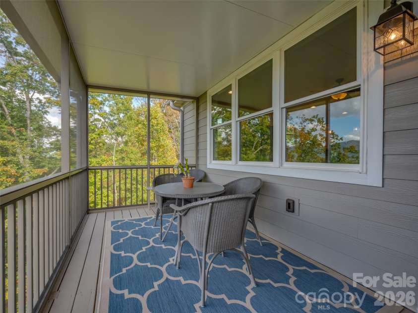 146 Red Hawk Knoll, Lake Lure, NC 28746.  MLS# CAR4334221, YatesRealty ID 2488. Large outdoor living space