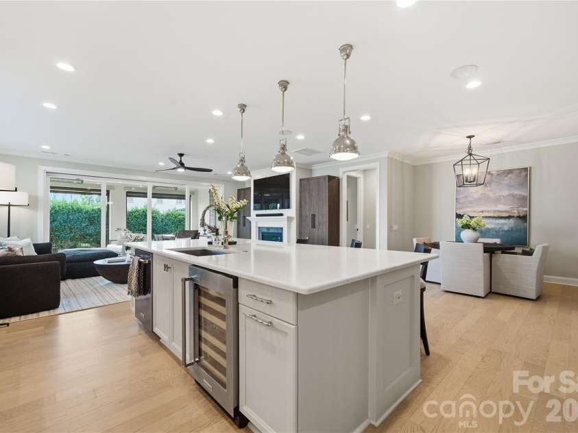 1016 Thatcher Way, Fort Mill, SC 29715.  MLS# CAR4337536, YatesRealty ID 24880. Kitchen and Living Area