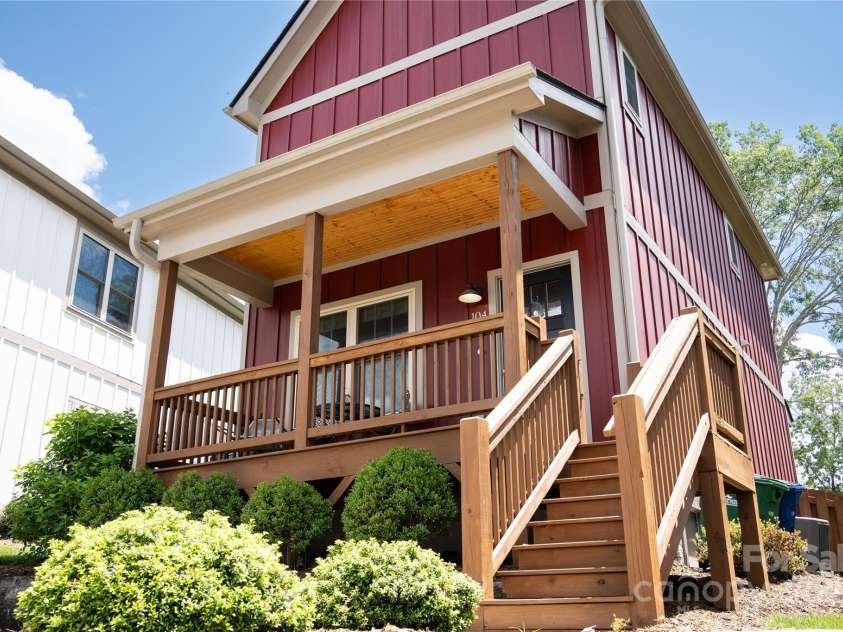 104 Wheeler Road, Weaverville, NC 28787.  MLS# CAR4260241, YatesRealty ID 24882. Sun-Soaked Front Porch