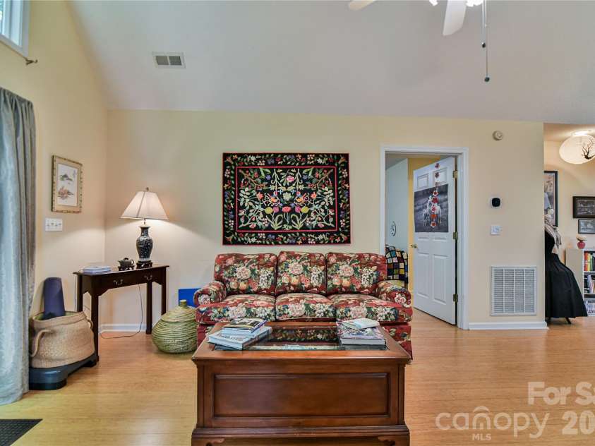 13 Silver Place, Black Mountain, NC 28711.  MLS# CAR4382808, YatesRealty ID 24890. Great Room Opens to Back Patio