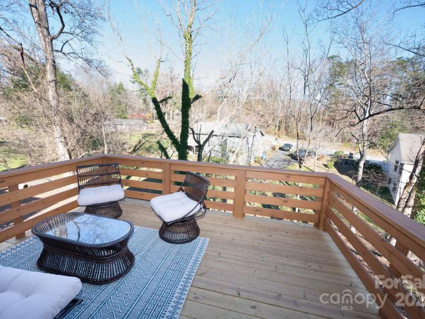 88 Pershing Road, Asheville, NC 28805.  MLS# CAR4204009, YatesRealty ID 24896. Relax Among the Tree Tops