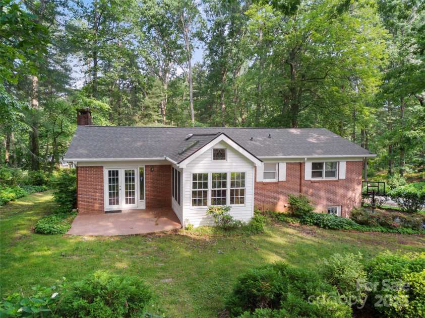 251 Sherwood Lane, Hendersonville, NC 28791.  MLS# CAR4266168, YatesRealty ID 24904. Back of Home