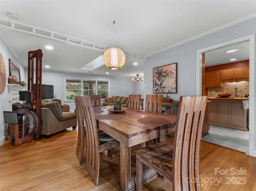 251 Sherwood Lane, Hendersonville, NC 28791.  MLS# CAR4266168, YatesRealty ID 24904. Dining Room looking into Living Room