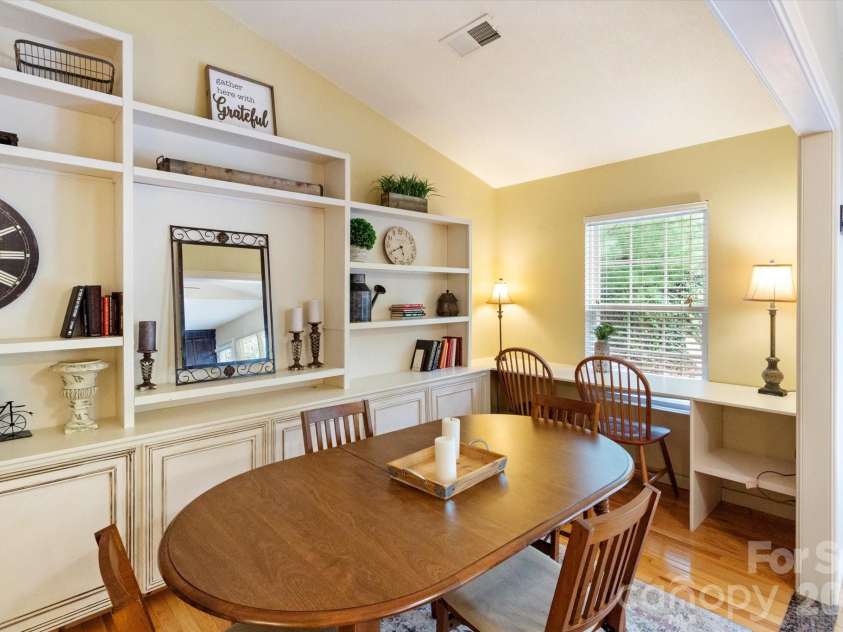 42 Bushwald Lane, Swannanoa, NC 28778.  MLS# CAR4369752, YatesRealty ID 24907. Dining Room open to kitchen