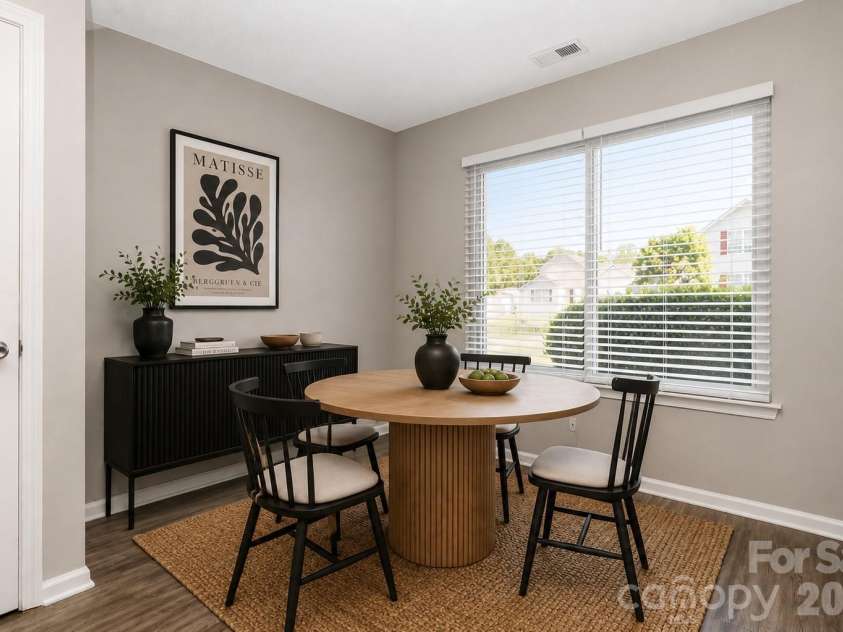 2721 Fairstone Avenue, Charlotte, NC 28269.  MLS# CAR4385179, YatesRealty ID 24908. Virtually Staged Dining Area