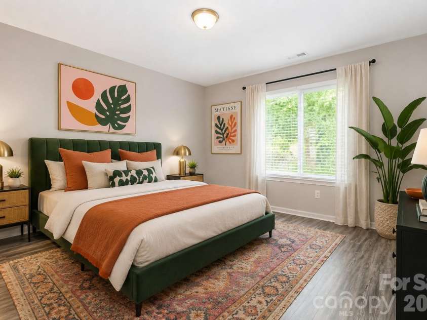 2721 Fairstone Avenue, Charlotte, NC 28269.  MLS# CAR4385179, YatesRealty ID 24908. Virtually Staged Primary Bedroom