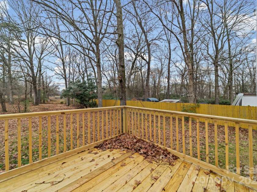 1605 Williams Road, Monroe, NC 28110.  MLS# CAR4321294, YatesRealty ID 2491. Back Deck