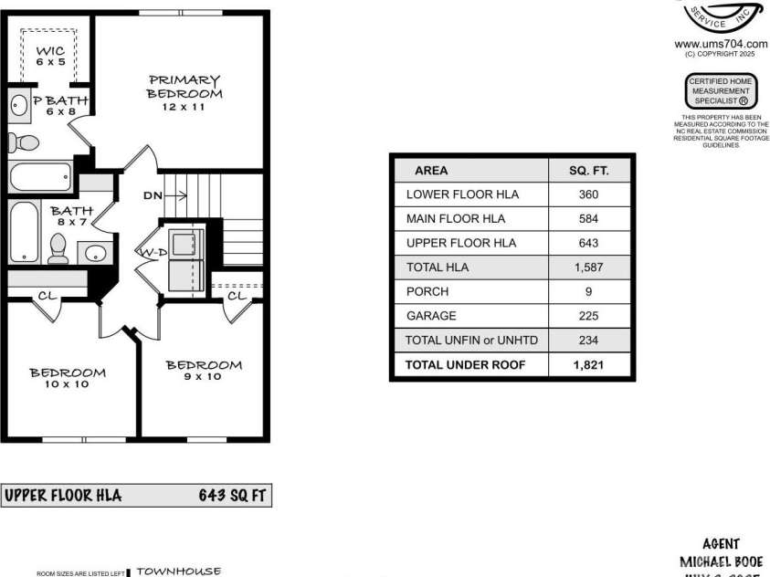 2059 Langer Street, Charlotte, NC 28214.  MLS# CAR4277986, YatesRealty ID 24913. Floor Plan 2