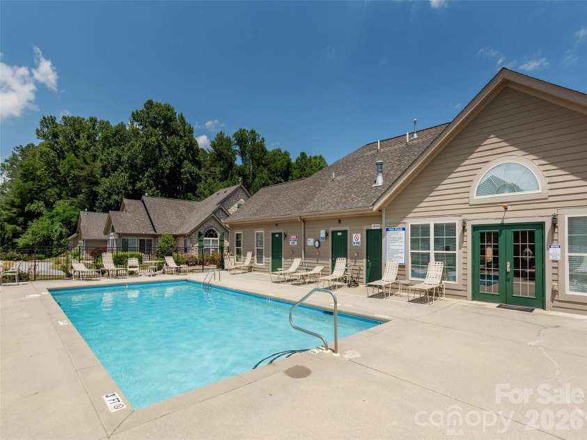 743 Summerfield Place, Flat Rock, NC 28731.  MLS# CAR4384788, YatesRealty ID 24924. Outdoor Pool
