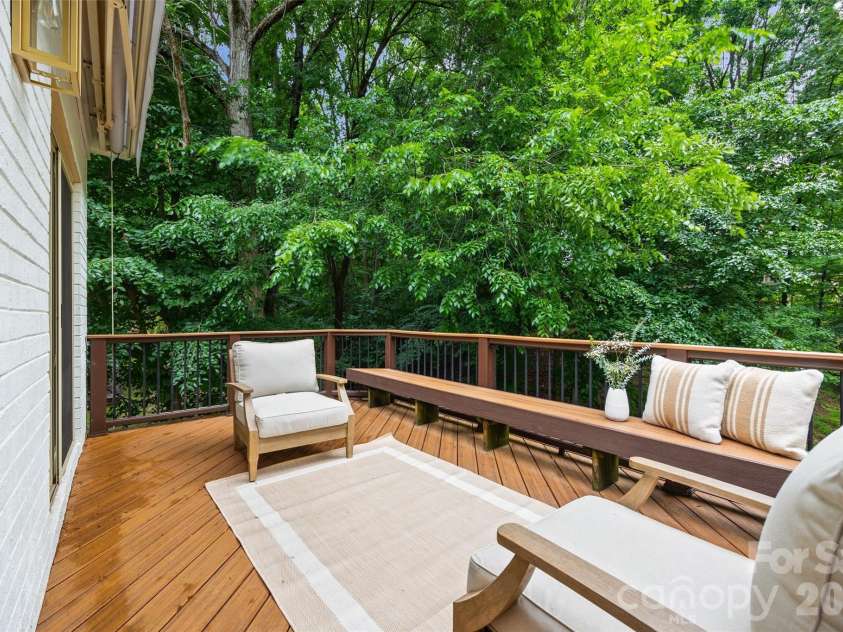 734 Charter Place, Charlotte, NC 28211.  MLS# CAR4384637, YatesRealty ID 24925. Composite deck with retractable awning