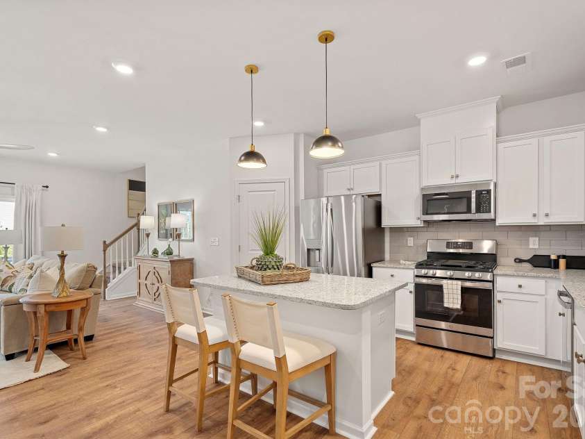 3579 Nimbell Road, Monroe, NC 28110.  MLS# CAR4377812, YatesRealty ID 24933. Kitchen & Island