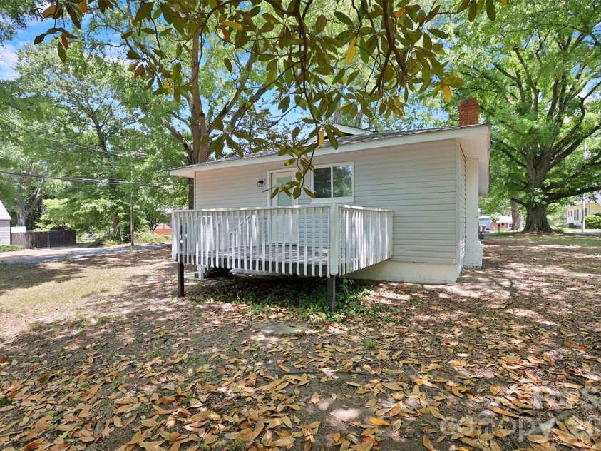 445 Peachtree Street, Albemarle, NC 28001.  MLS# CAR4385073, YatesRealty ID 24949. Back 10 x 12 deck....