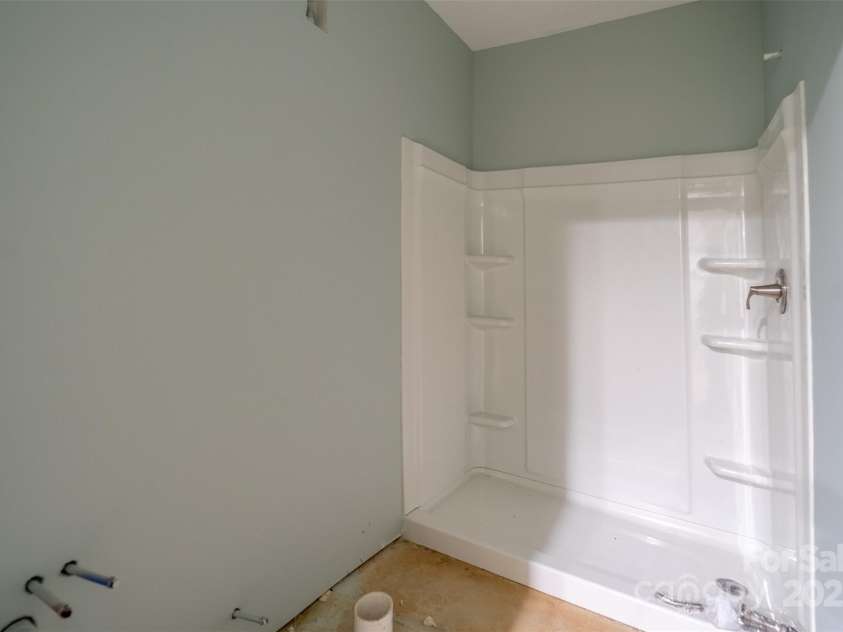 266 Egret Lane, Sylva, NC 28779.  MLS# CAR4280018, YatesRealty ID 24953. Unfinished bath ready for sink and toilet fixtures