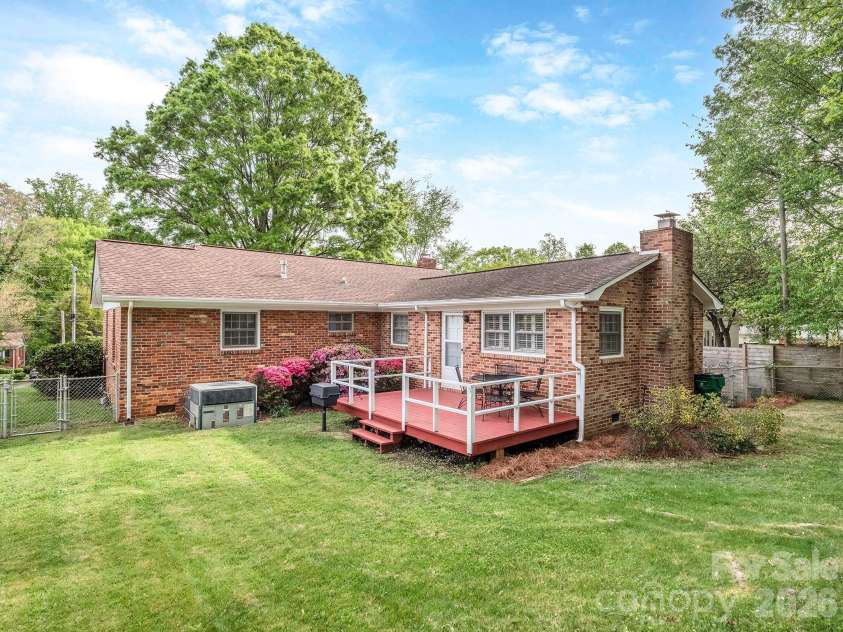 5344 Buena Vista Avenue, Charlotte, NC 28205.  MLS# CAR4381925, YatesRealty ID 24958. Rear Elevation