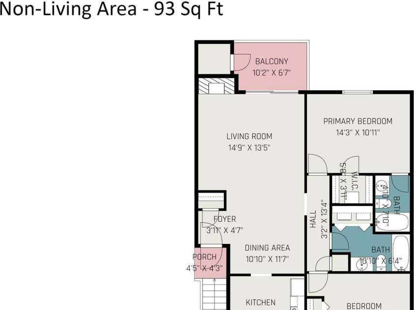 3001 Heathstead Place, Charlotte, NC 28210.  MLS# CAR4287367, YatesRealty ID 24965. MEASURED FLOORPLAN