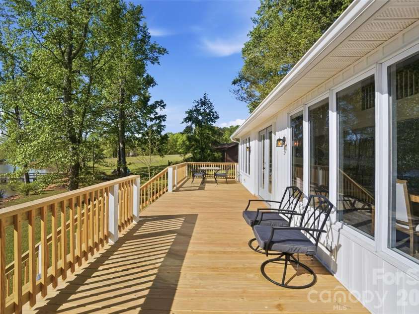 449 Island View Drive, Lexington, NC 27292.  MLS# CAR4368104, YatesRealty ID 24970. Massive Deck / Entertainer's Dream Space