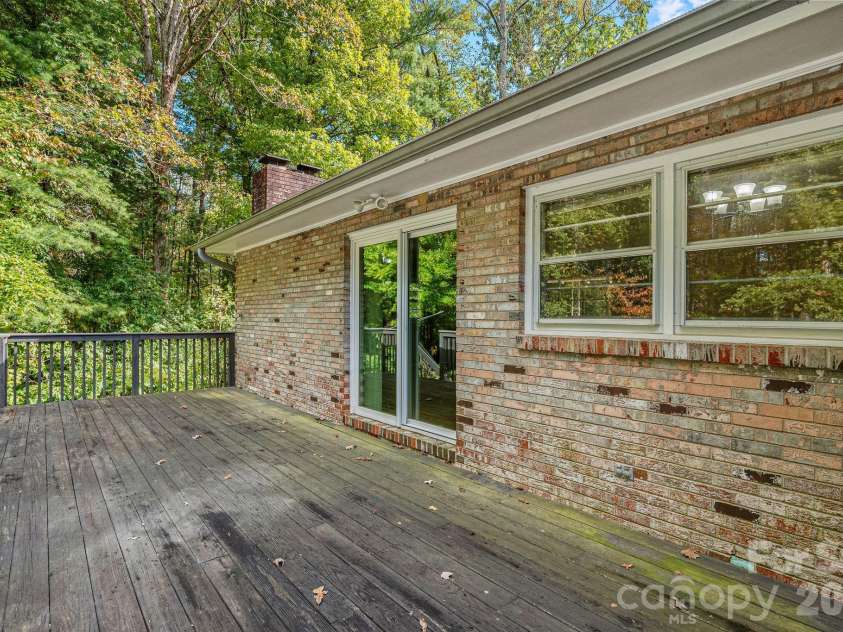 3214 Debbie Drive, Hendersonville, NC 28791.  MLS# CAR4310243, YatesRealty ID 2498. Rear deck 