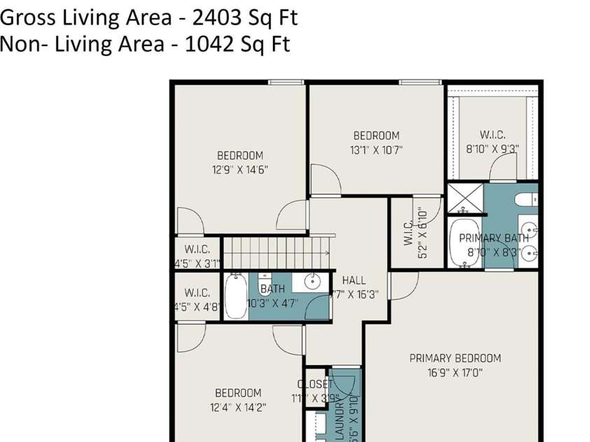 9524 Eagle Feathers Drive, Charlotte, NC 28214.  MLS# CAR4264722, YatesRealty ID 24988. Second Floor