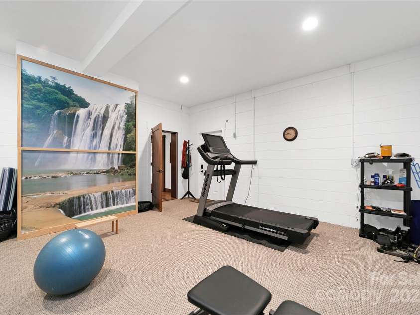 1291 Indian Camp Mountain Road, Rosman, NC 28772.  MLS# CAR4282700, YatesRealty ID 2499. Exercise studio or workshop