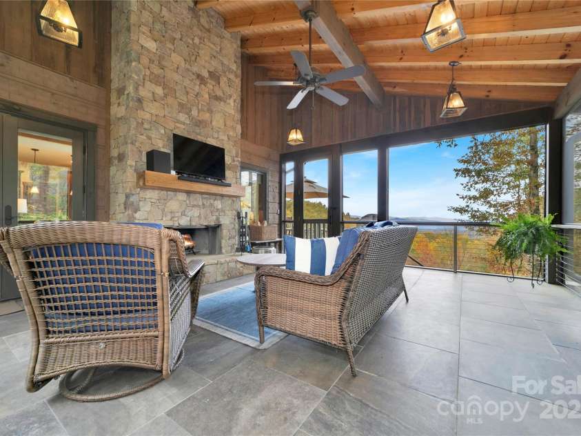 1291 Indian Camp Mountain Road, Rosman, NC 28772.  MLS# CAR4282700, YatesRealty ID 2499. Wood burning fireplace with gas starter