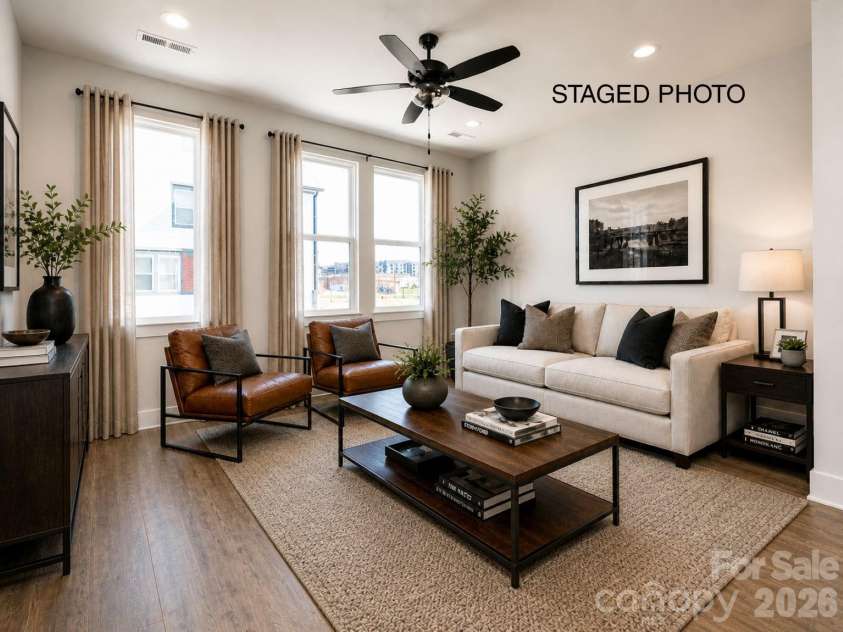 908 Callahan Street, Charlotte, NC 28206.  MLS# CAR4208862, YatesRealty ID 2499. Living Room *Virtually Staged*