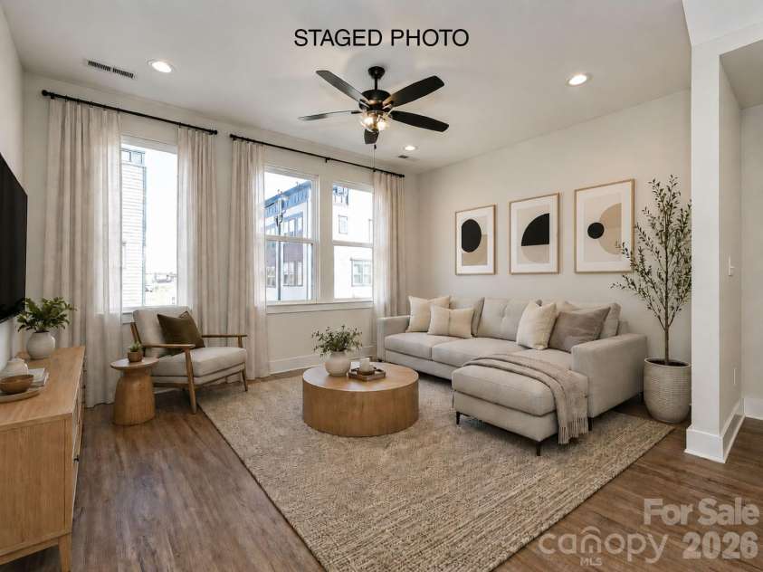 920 Callahan Street, Charlotte, NC 28206.  MLS# CAR4208866, YatesRealty ID 2500. Living Room *Virtually Staged*