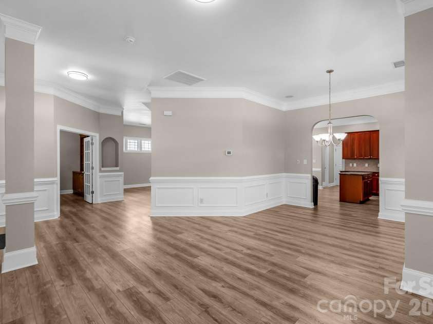 4000 Warwagon Drive, Indian Trail, NC 28079.  MLS# CAR4383365, YatesRealty ID 25008. Living and Dining Rooms