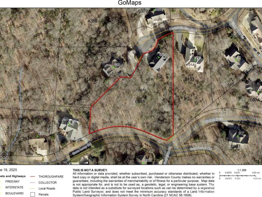 311 Mountain Crest Drive, Hendersonville, NC 28739.  MLS# CAR4268667, YatesRealty ID 25011. Lot View