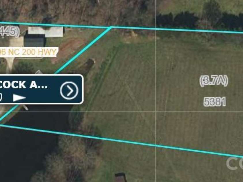 4396 Nc Hwy 200 Highway, Stanfield, NC 28163.  MLS# CAR4380890, YatesRealty ID 25017. Land from GIS