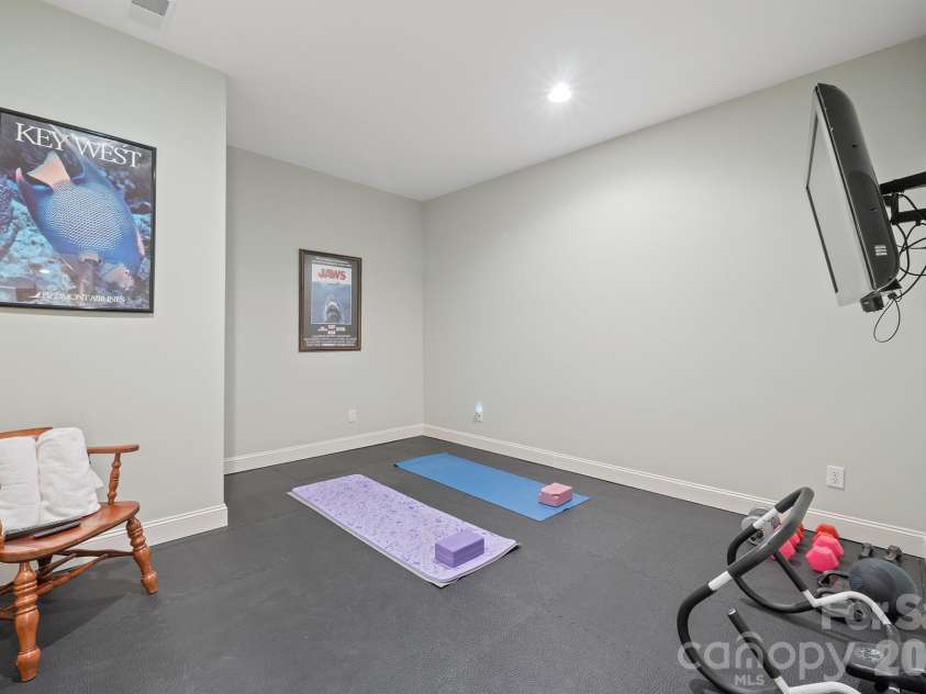 301 Agnew Road, Mooresville, NC 28117.  MLS# CAR4337466, YatesRealty ID 2502. An exercise room