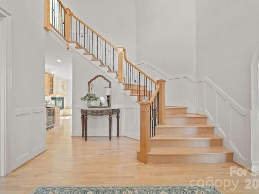 301 Agnew Road, Mooresville, NC 28117.  MLS# CAR4337466, YatesRealty ID 2502. Grand staircase 
