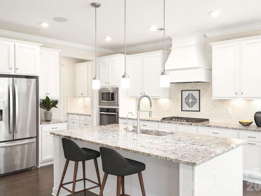 2017 Saxon Place, Fort Mill, SC 29715.  MLS# CAR4374406, YatesRealty ID 25032. Virtually Staged Kitchen