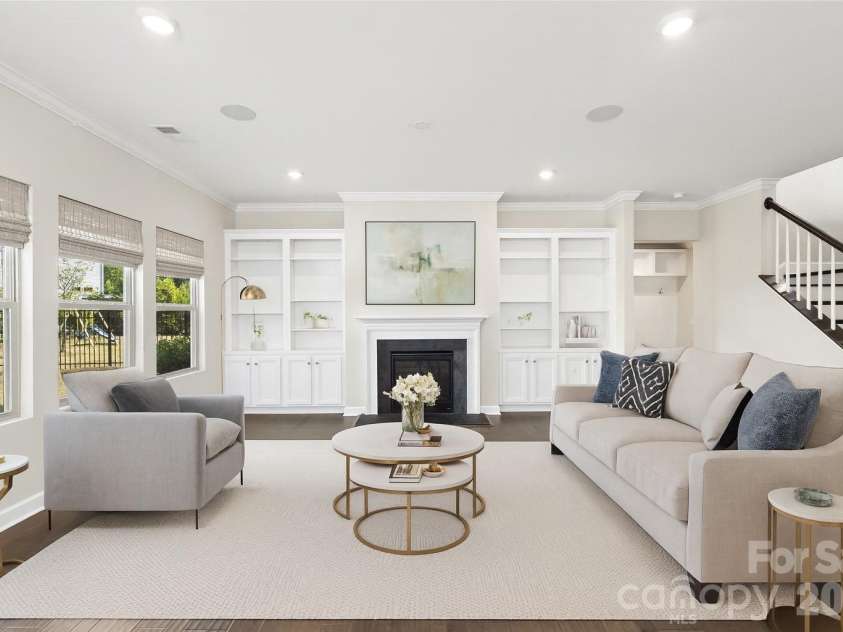 2017 Saxon Place, Fort Mill, SC 29715.  MLS# CAR4374406, YatesRealty ID 25032. Virtually Staged Living Room 