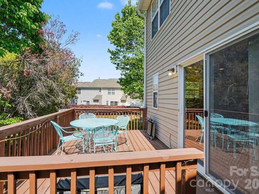 747 Rock Lake Glen, Fort Mill, SC 29715.  MLS# CAR4372101, YatesRealty ID 25055. Back Deck