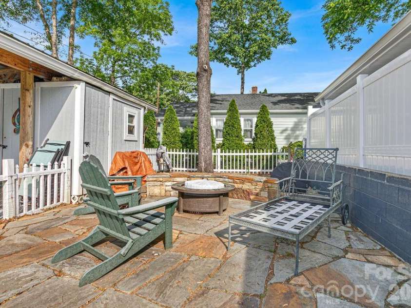 36 Oaklawn Avenue, Brevard, NC 28712.  MLS# CAR4380626, YatesRealty ID 25056. Firepit