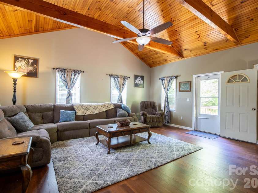 84 Sheets Farm Road, Bakersville, NC 28705.  MLS# CAR4384687, YatesRealty ID 25058. Upstairs Family Room