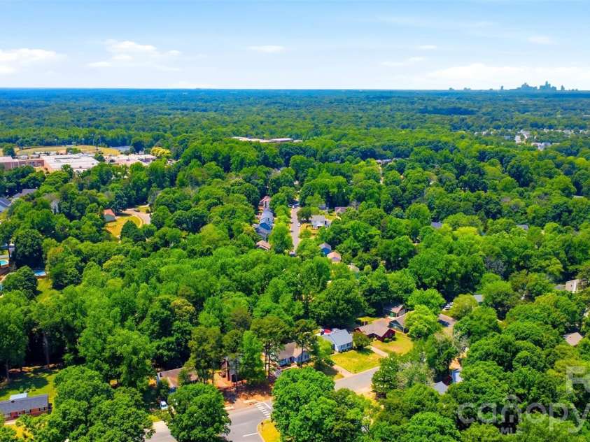 9624 Central Drive, Mint Hill, NC 28227.  MLS# CAR4385094, YatesRealty ID 25062. Uptown Charlotte is seen in this vantage point, showing how truly close the commute is from this location.