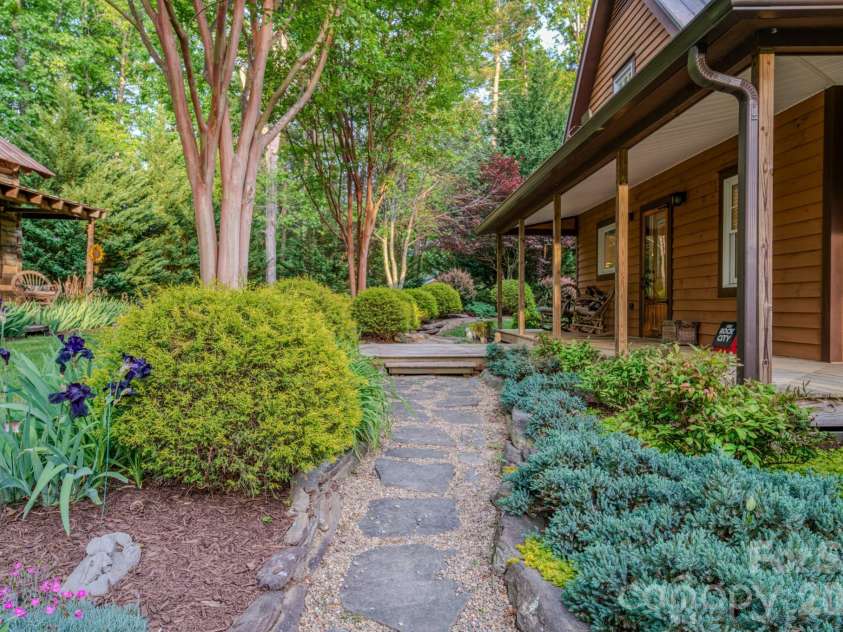 75 Old Gap Creek Road, Fairview, NC 28730.  MLS# CAR4378192, YatesRealty ID 25066. Back entrance