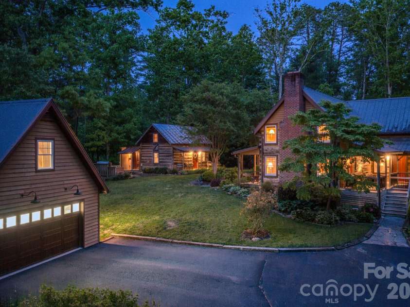 75 Old Gap Creek Road, Fairview, NC 28730.  MLS# CAR4378192, YatesRealty ID 25066. Beautiful night view