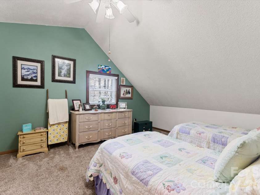 46 Hummingbird Drive, Maggie Valley, NC 28751.  MLS# CAR4356639, YatesRealty ID 25070. Upstairs bedroom 2