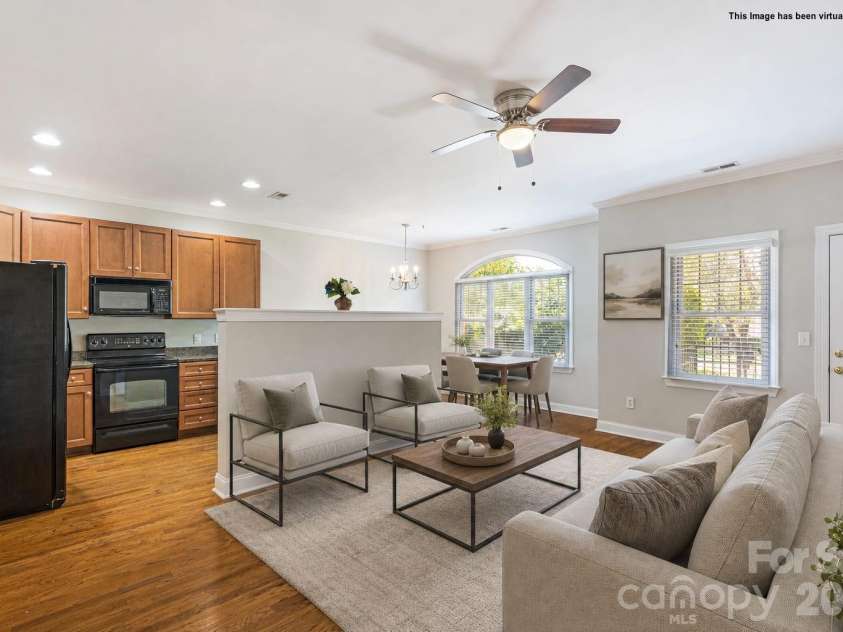 4670 Dabney Vigor Drive, Charlotte, NC 28209.  MLS# CAR4384647, YatesRealty ID 25079. Virtually Staged Living